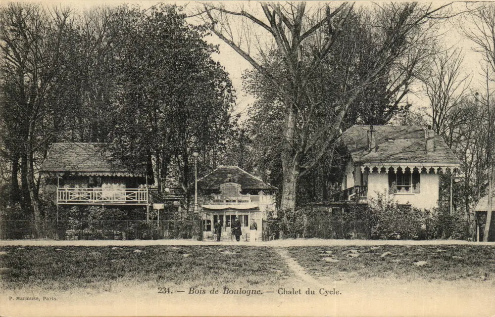 Bois de Boulogne — Chalet du Cycle — P. Marmuse, Paris, n°234 - Frente