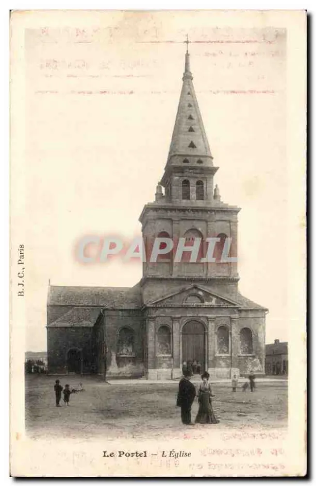 Le Portel — Die Kirche — B.J.C. Paris - Vorderseite