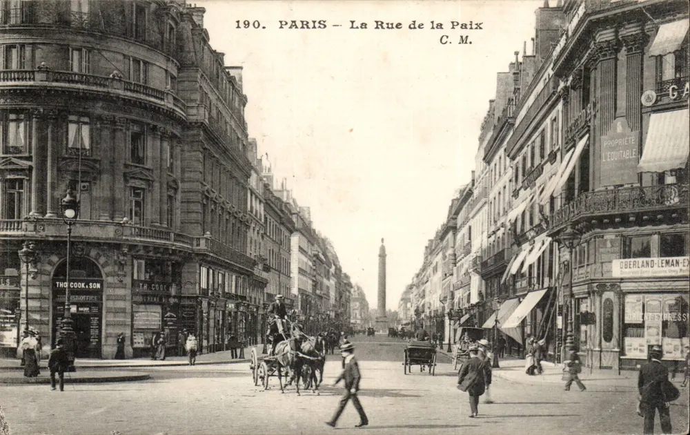 Paris — A Rue de la Paix — C. M. — n°190 - Frente