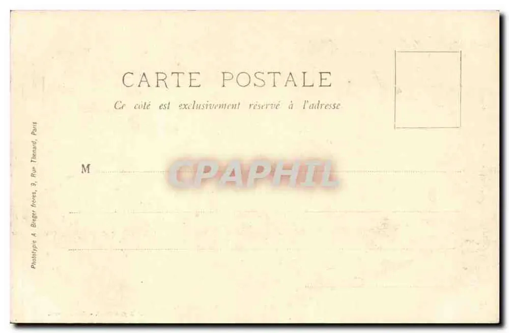 Castillo de Frileuse — Briis-sous-Forges — Aubry, editor. Reproducción prohibida. - Reverso