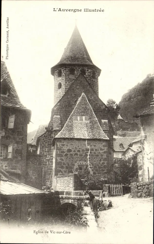 Kirche von Vic-sur-Cère — Illustriertes Auvergne — Phototype Castanié, Aurillac - Vorderseite