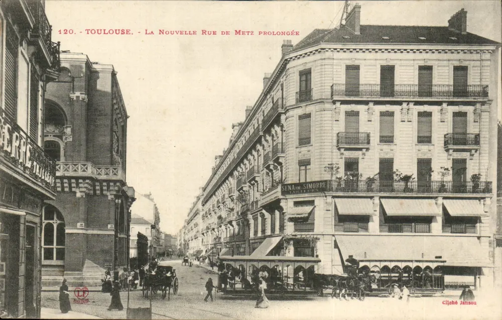 Toulouse - Die verlängerte Neue Metz Straße — Serie 120 — Verleger Ciljaté Jansou - Vorderseite