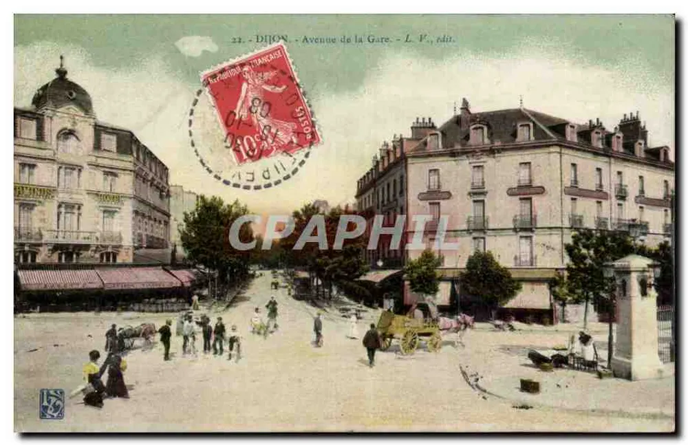 Dijon - Aleja Główna — L. V., wyd. - Awers