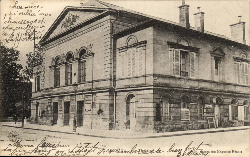 Soissons — O Teatro — Edit. Maison des Magasins Réunis - Frente