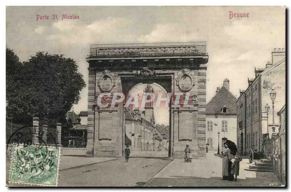 Porta St Nicolas — Beaune — Ronco Frères, editores - Frente
