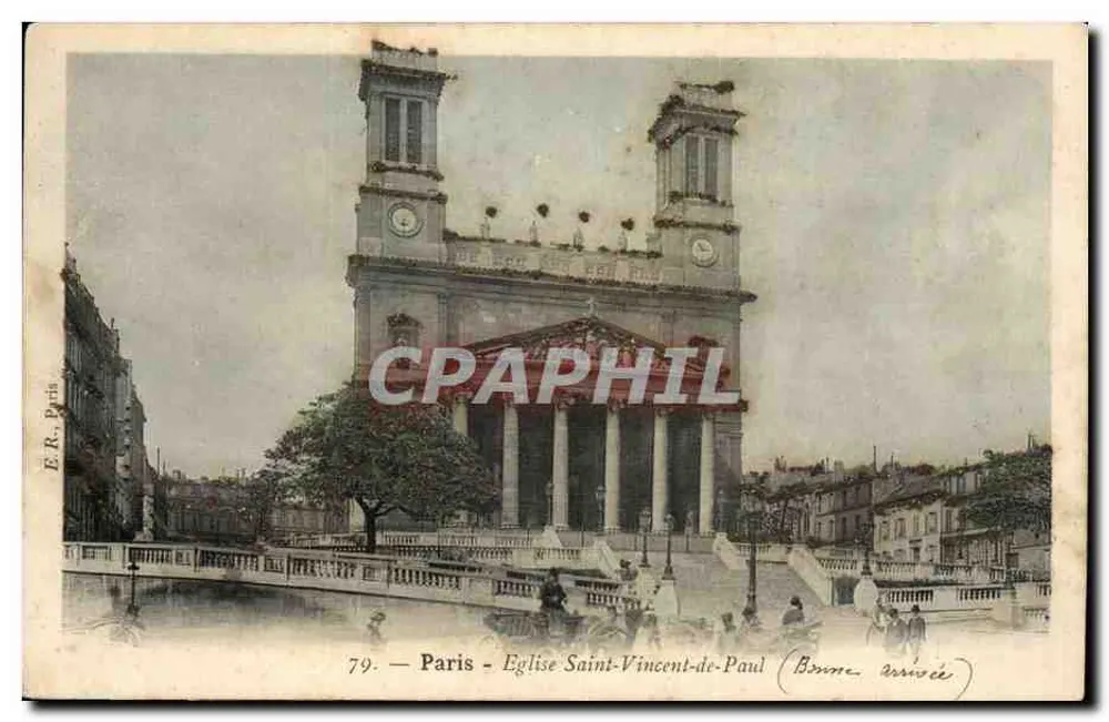 París - Iglesia de San Vicente de Paúl — E.R., París, n°79 - Anverso