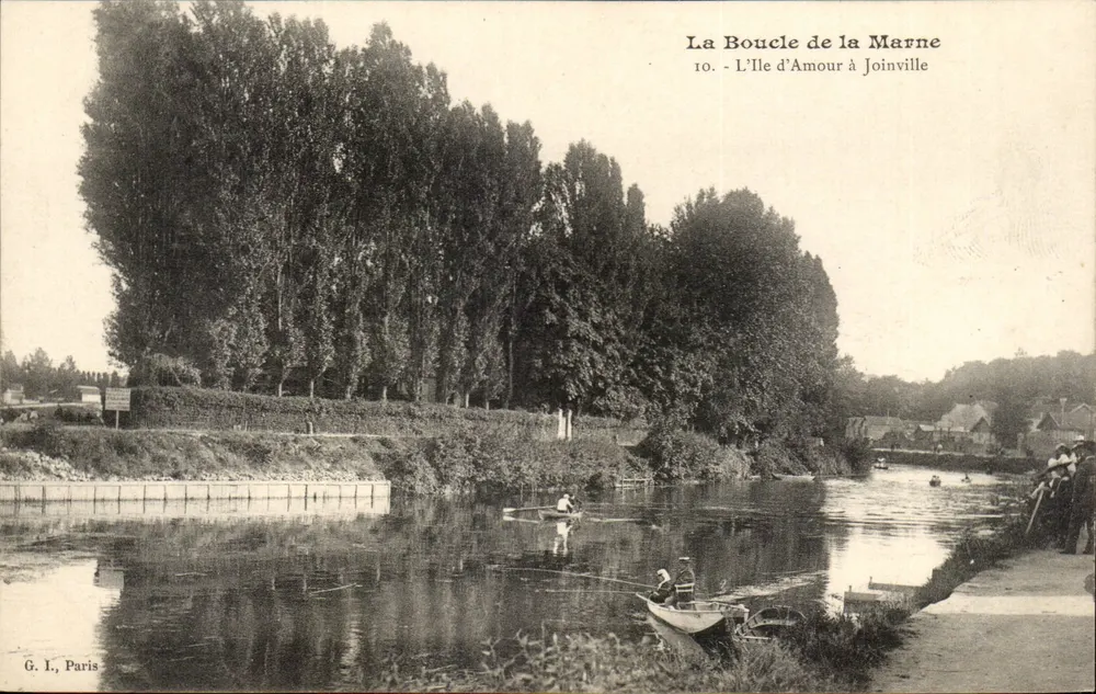 A Curva do Rio Marne — A Ilha do Amor em Joinville — G. I., Paris, n°10 - Frente