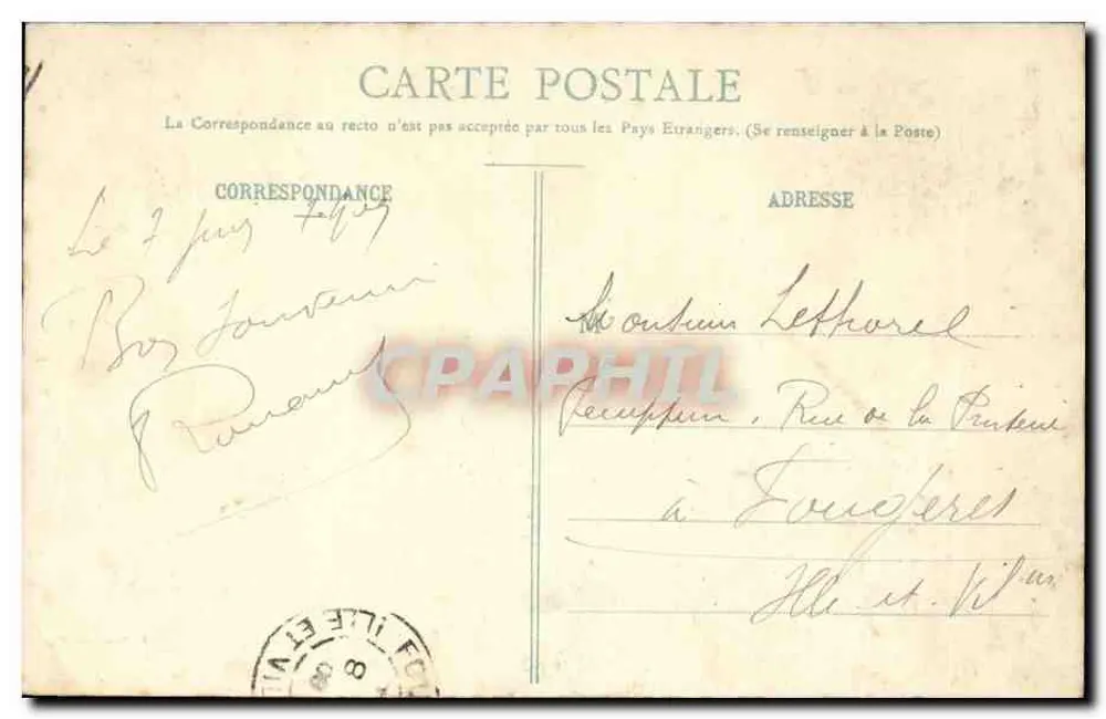 Montreuil-sur-Mer — Ansicht der Mauern — Lib. Fontaine-Degeor - Rückseite