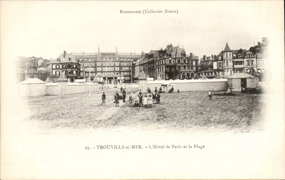 Trouville-sur-Mer — Das Hotel de Paris und der Strand — Sammlung Simon - Vorderseite
