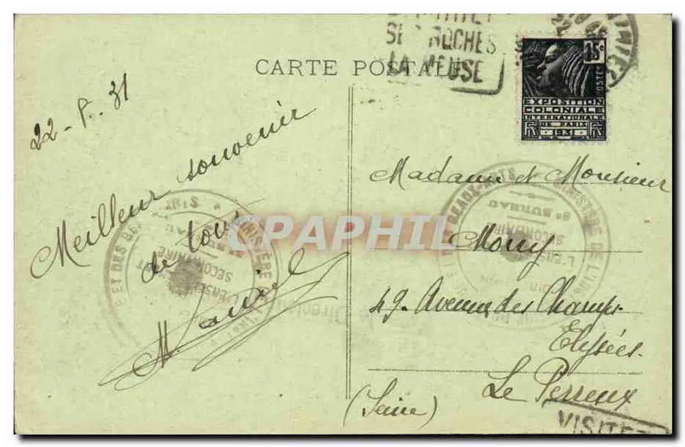 St-Mihiel - Das Grabmal, von Ligier Richier geschaffen — Edition Colla - Rückseite