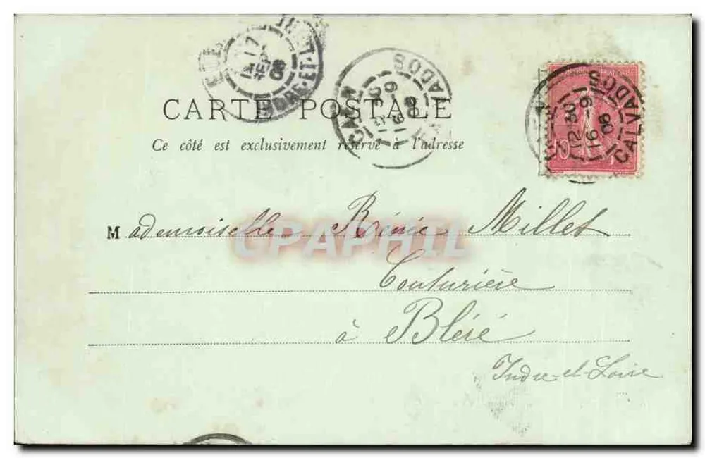 CAEN — A Abadia das Senhoras — LL. A Igreja de São Etienne - Verso