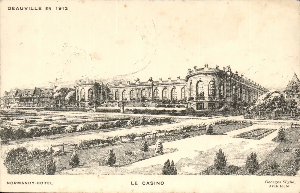 Deauville em 1912 — O Casino Normandy-Hotel — Georges Wybo, Arquiteto - Frente