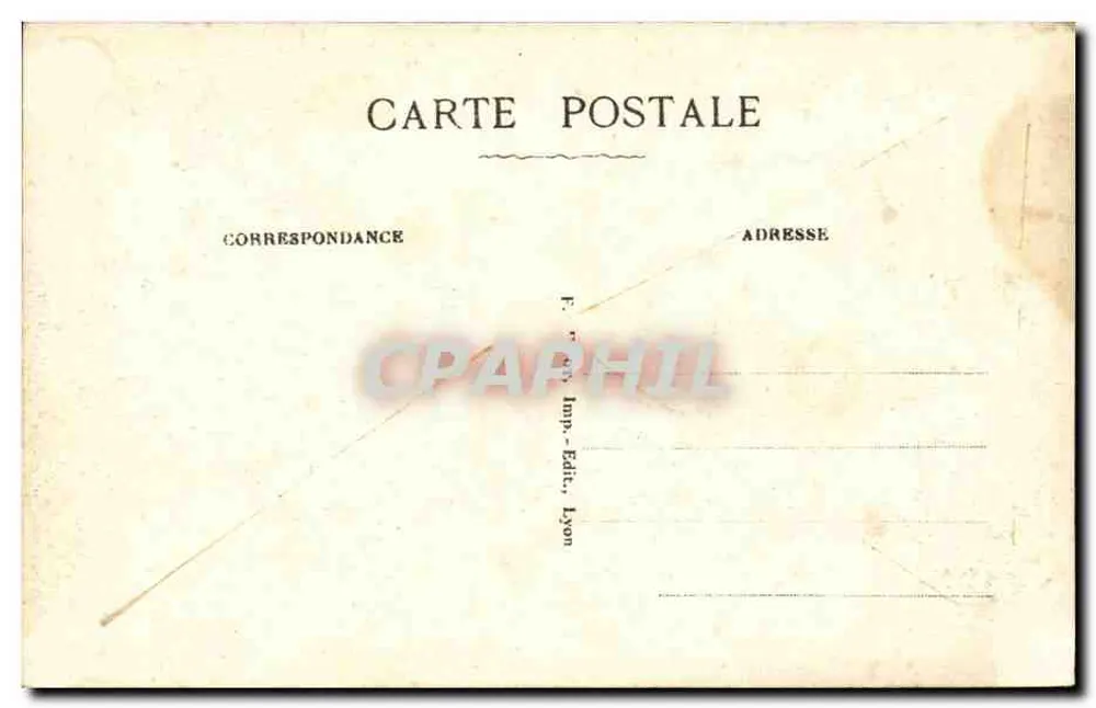LYON — Le Pont Moraud — Le Quai de Reiz und der Coteau de Fourvière — F. R. G. Imp.-Edit., Lyon - Rückseite