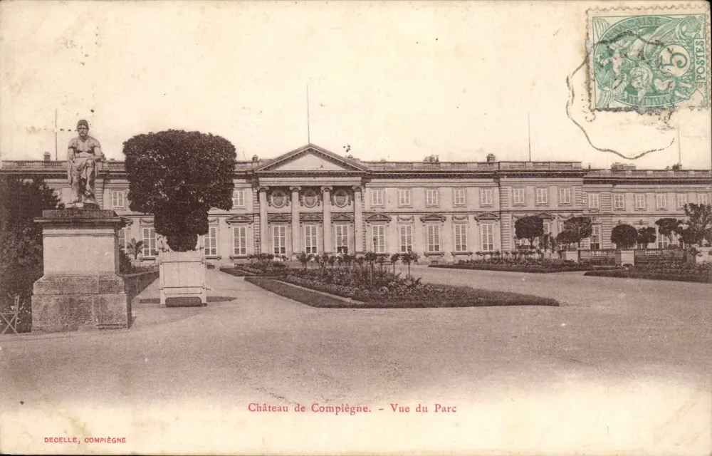 Castelo de Compiègne - Visão do Parque — Decelle, Compiègne - Frente
