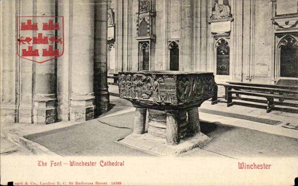 Der Fontain — Kathedrale von Winchester — Angel & Co. London E.C. 89 Redcross Street 14389 - Vorderseite