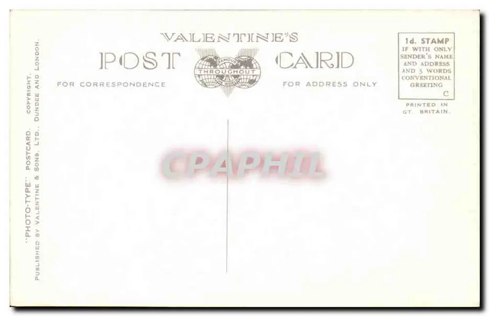Blackpool Olhando para o Norte — Torre de Blackpool, promenade e praia — Carte Postale Valentine's, n° 4153 - Verso