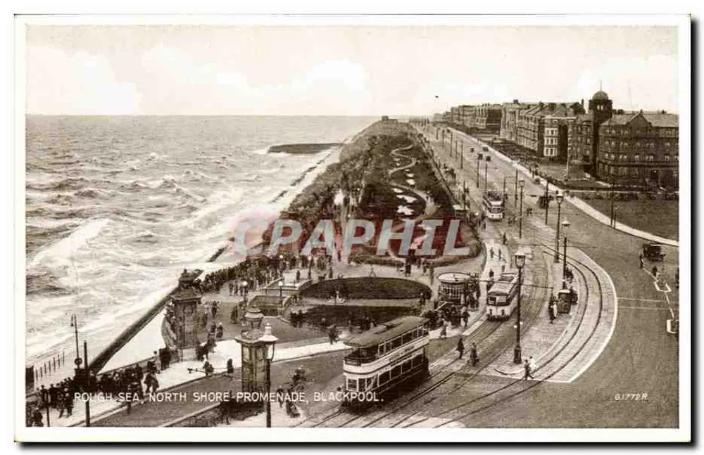 Rauer Meer, Norduferpromenade, Blackpool — G. Gitter & Co. — n° 61778 - Vorderseite