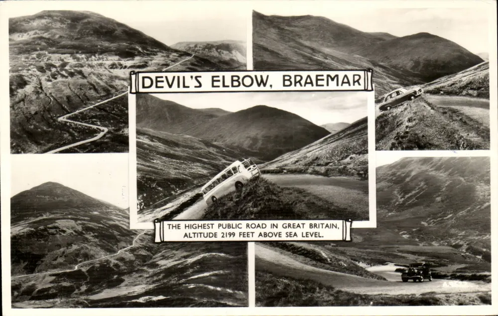 Devils Elbow, Braemar — die höchste öffentliche Straße im Vereinigten Königreich — Valentine & Sons Ltd. - Vorderseite