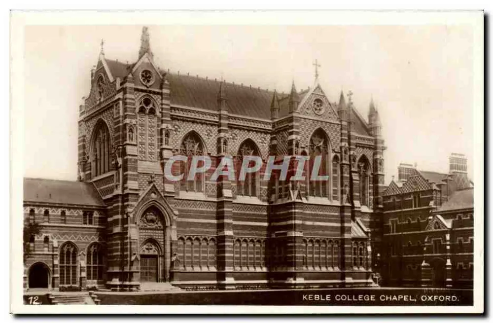 Keble College Kapelle, Oxford — Ansicht des gotischen Gebäudes — n°12 - Vorderseite
