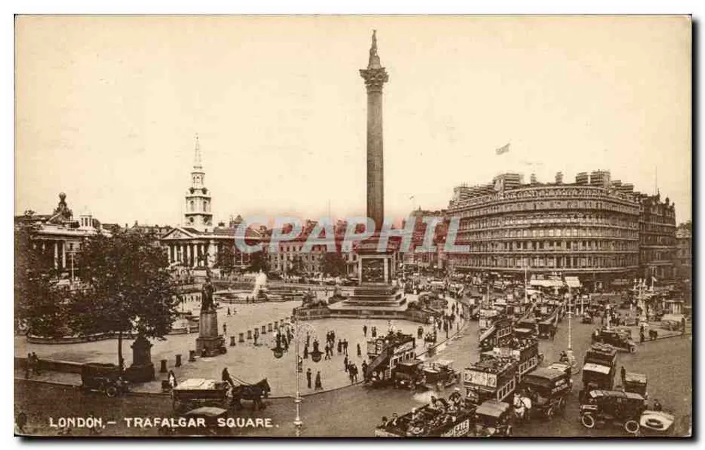 London - Trafalgar Square — The London (Printed Art) Company's Series - Vorderseite