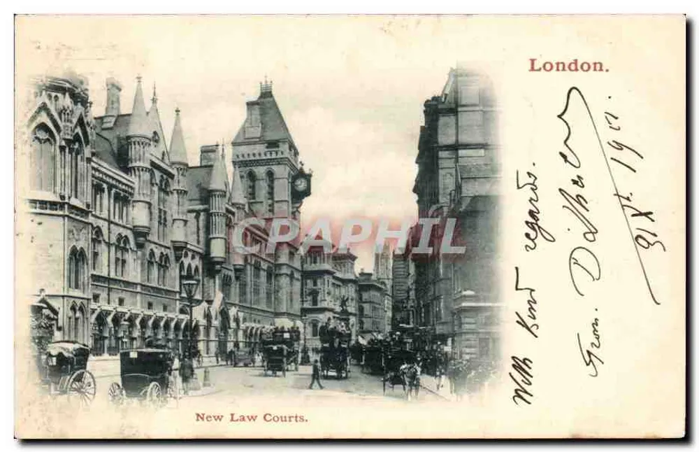 New Law Courts — London — unbekannter Verlag, Seriennummer nicht sichtbar - Vorderseite
