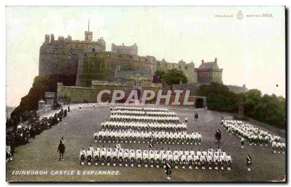 Castello di Edimburgo e Esplanade — Serie Affidabile 840/9 - Recto