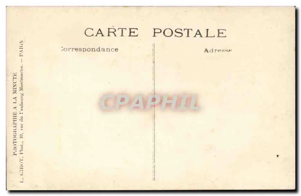 Dois meninos em traje de marinheiro — estúdio — L. GIRUT, Paris - Verso
