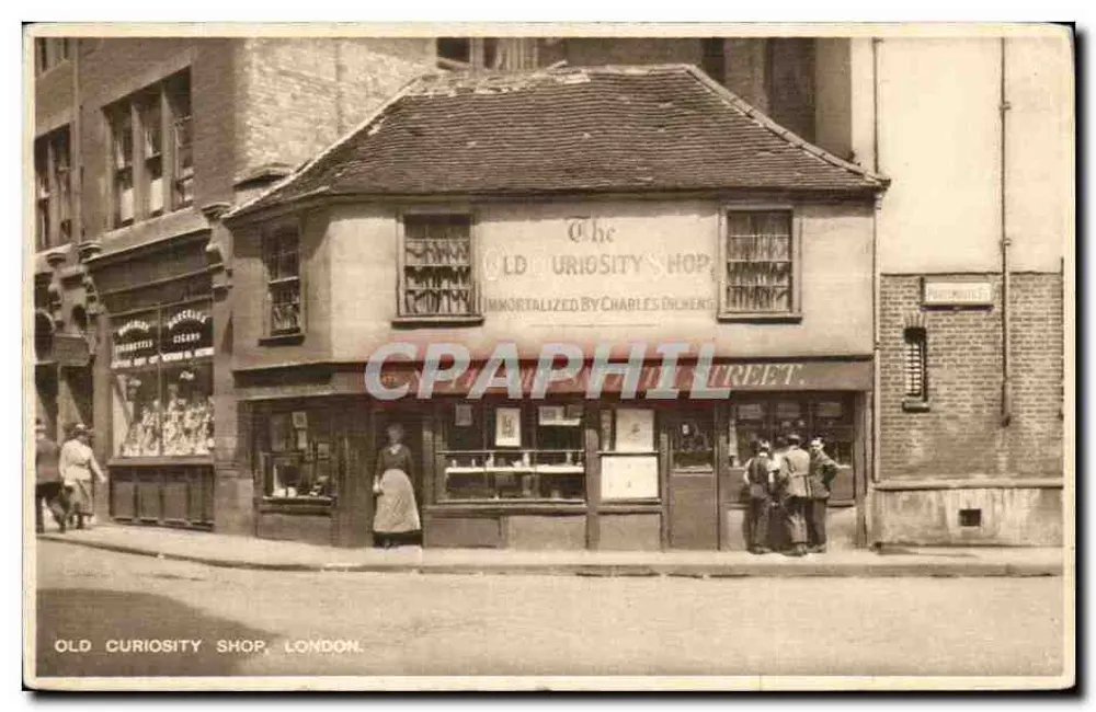 Old Curiosity Shop, London — immortalisiert von Charles Dickens — Verlag The 'Daily News' Wallet Guide Series - Vorderseite