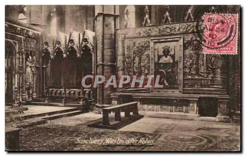 Heiligtum der Westminster Abbey — Innenansicht — Valentine's Series - Vorderseite