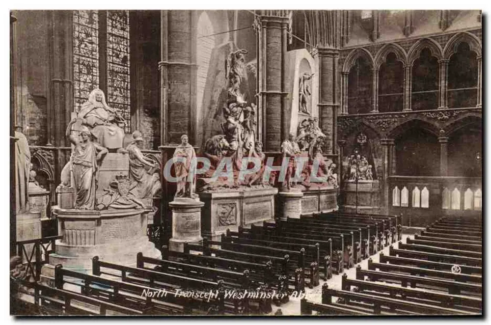 Innenansicht der nördlichen Kapelle des Querschiffs der Westminster-Abtei — Verleger Valentine's Series - Vorderseite