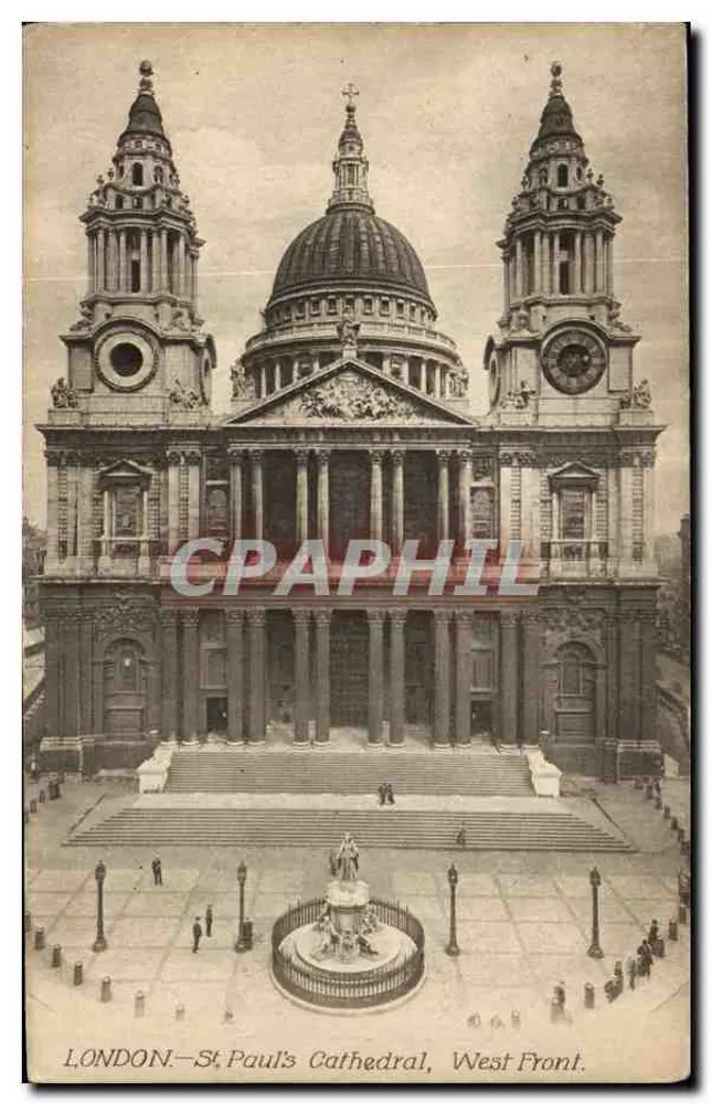 LONDON — St. Pauls-Kathedrale, Westfassade — Beagles & Co., Ltd. - Vorderseite