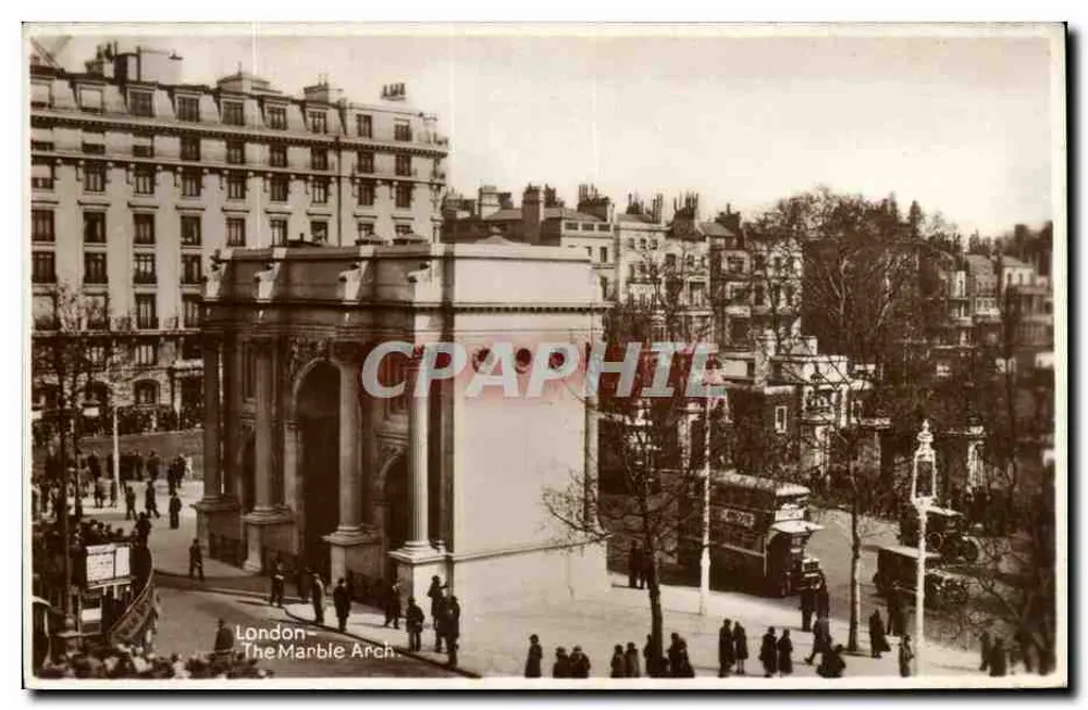 London — Der Marble Arch — Photo Post Card n°308 - Vorderseite
