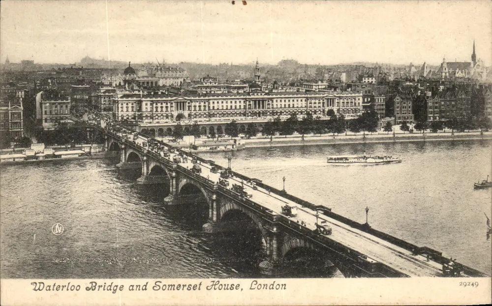Waterloo Bridge und Somerset House, London — Valentine's Series n°29249 - Vorderseite