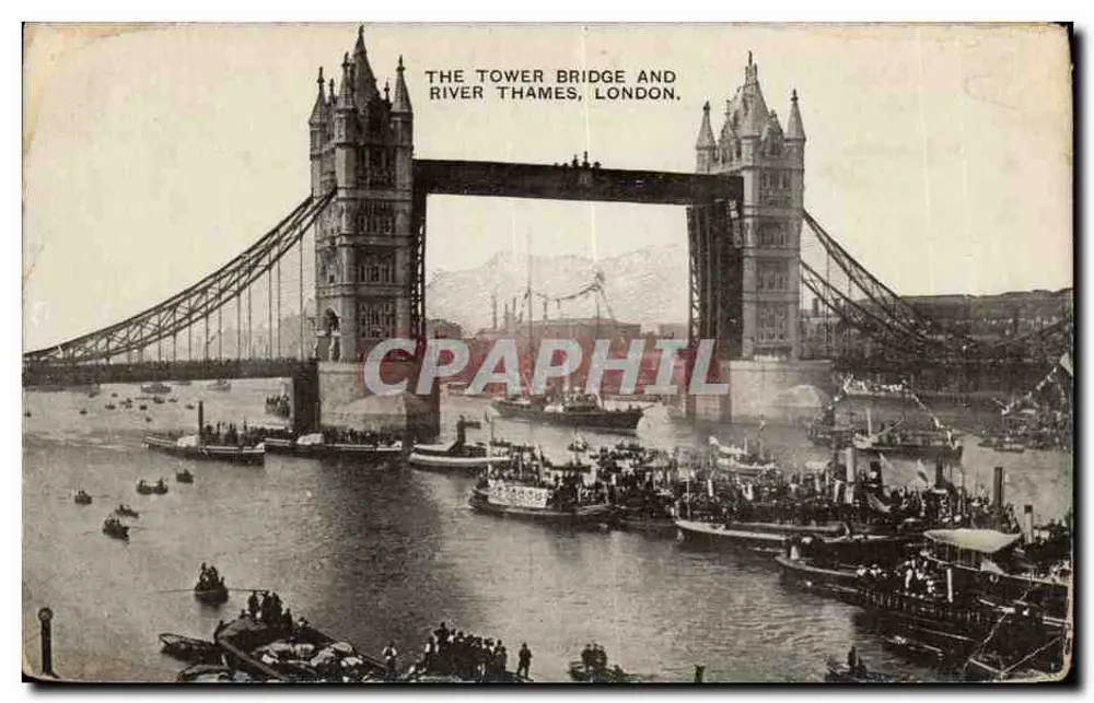 Tower Bridge und Fluss Thames, London — The Auto-Photo Series - Vorderseite