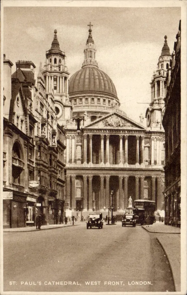 St. Paul's Cathedral, Westfront, London — W. Straker's Exclusive Series - Vorderseite