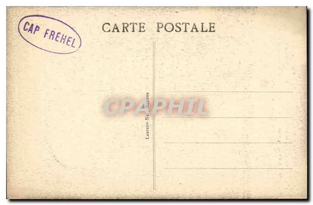 Cap Fréhel (Côte d'Émeraude) — Pyramidenfelsen, Pointe du Fort La Latte — Verlag Laurent-Néronnes - Rückseite