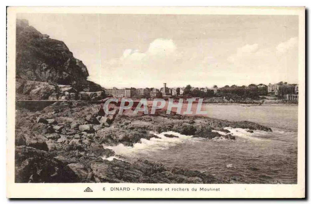 Dinard - Promenade und Felsen von Moulinet — Serie 6 - Vorderseite