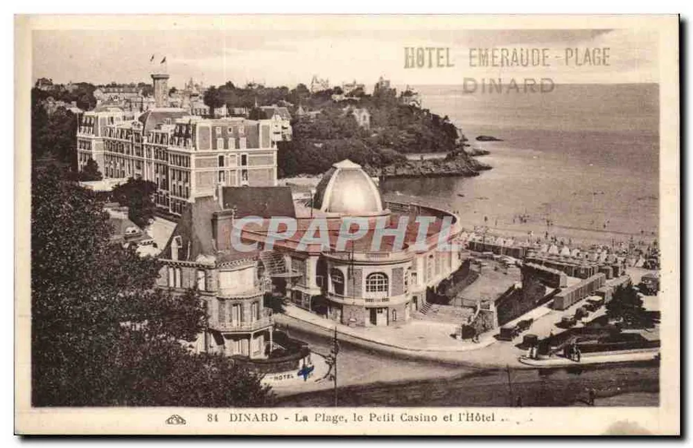 Dinard - Die Strände, das Kleine Casino und das Hotel - Hotel Émeraude-Plage - Vorderseite
