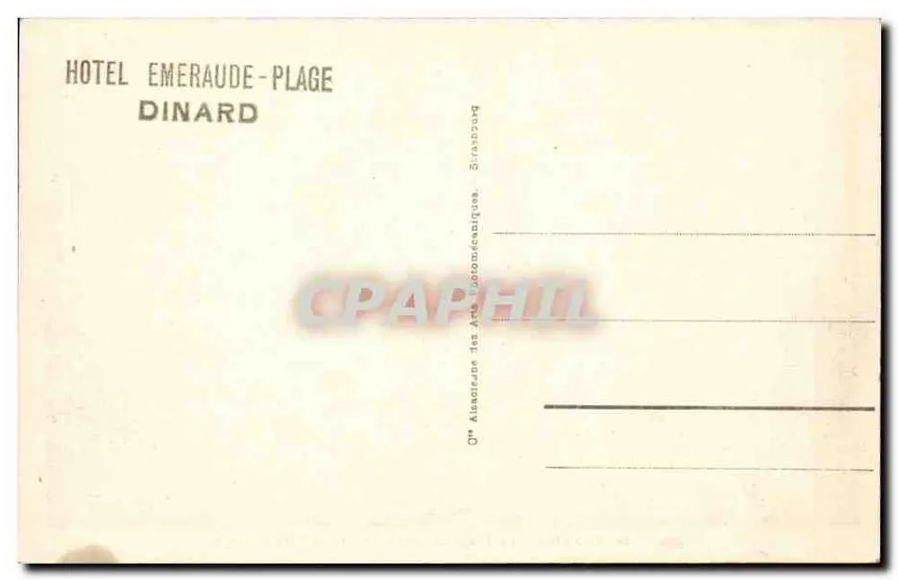Dinard - Die Strände, das Kleine Casino und das Hotel - Hotel Émeraude-Plage - Rückseite