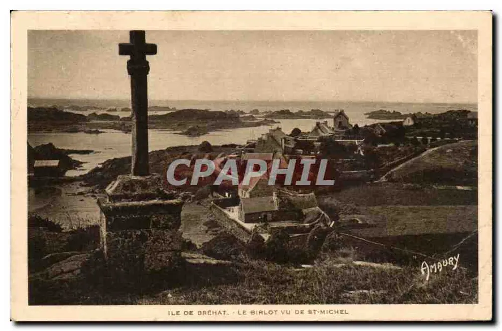 Ilha de Bréhat - O Birlot visto de Saint-Michel — Amoury - Frente