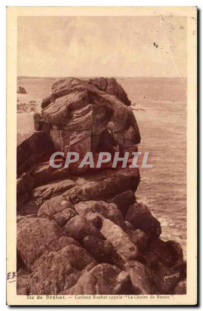 Ile de Bréhat — Merkwürdiger Felsen genannt 'La Chaise de Renan' — Verleger Bretegne, n°848 - Vorderseite