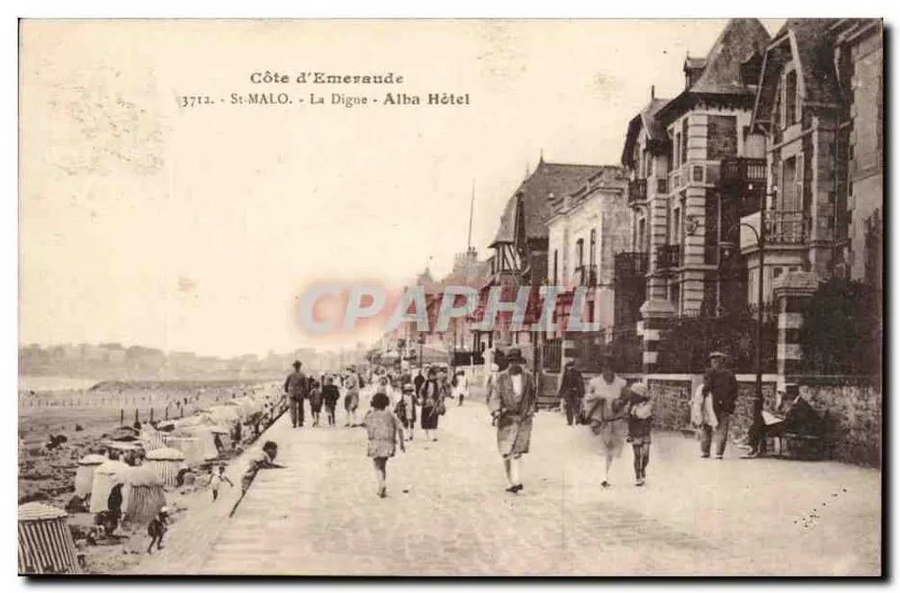 St-Malo - La Digne - Alba Hotel — Costa de Esmeralda, praia e promenade - Frente