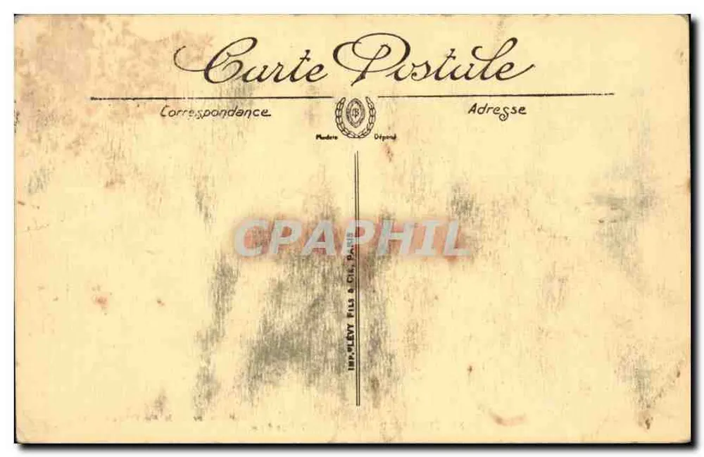 Le Tréport — Pela Tempestade — Edição Especial Nouvelles Galeries LL, n° 4038 - Verso