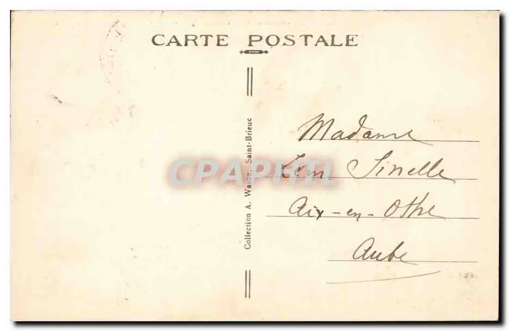 Lamballe — Kirche Notre-Dame und der Gouëssant — A.W. 3326 - Rückseite