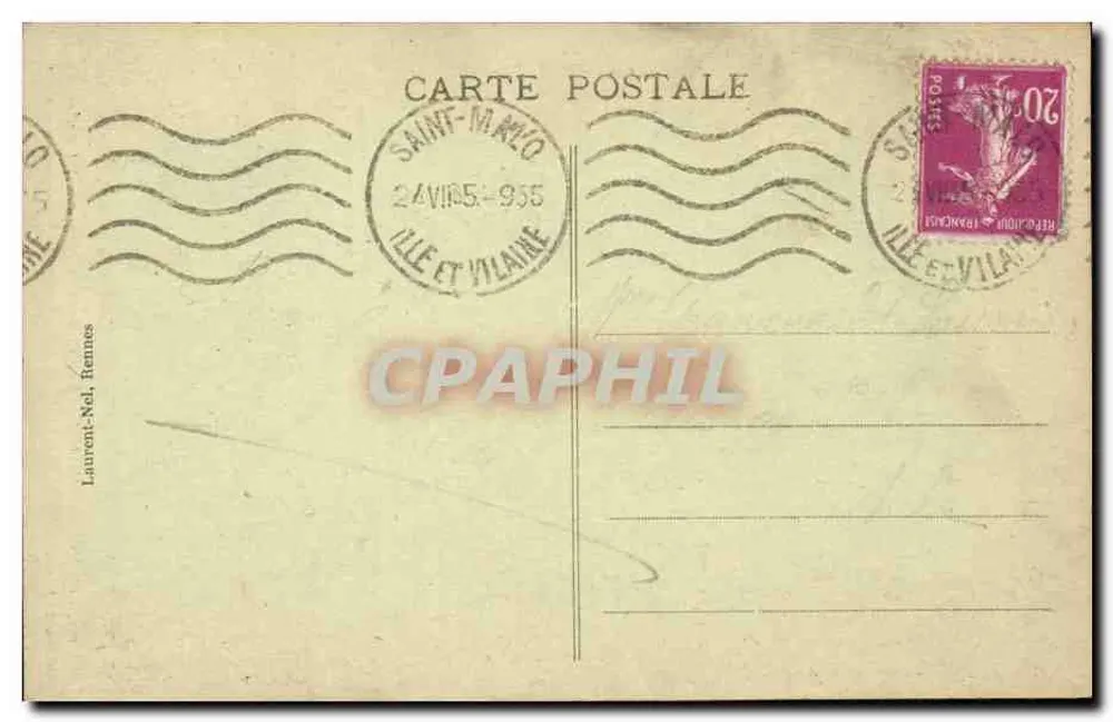 O Mont-Saint-Michel - O Coro da Basílica (século XI) — editor Laurent-Nel, Rennes, n° 152 - Verso