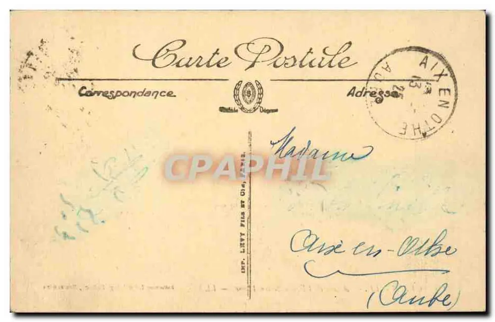 Granville — Apsis de la Iglesia de Nuestra Señora — Colección Lecotteley, Tabacos, Recuerdos - Reverso