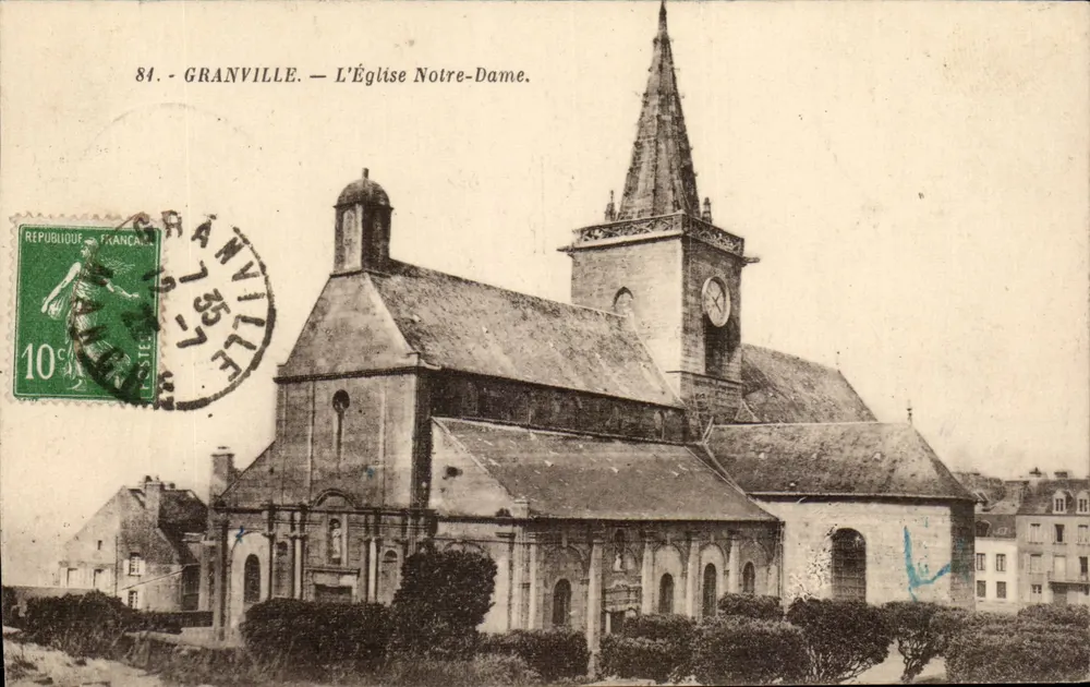 Granville — A Igreja de Nossa Senhora — Édition E. Lecot de Granville, n°84 - Frente