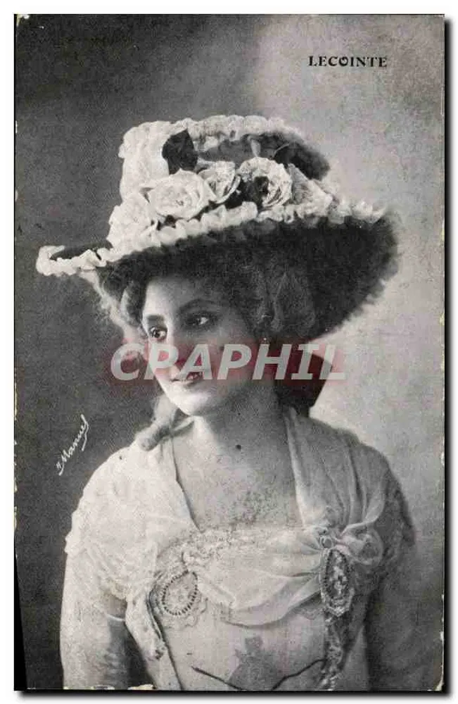 Frau mit Blumenhut — LECOINTE — Verlag Lecointe - Vorderseite