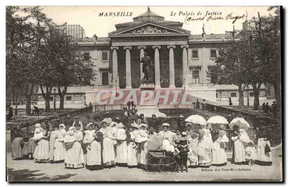 Marseille — Das Palais de Justice (Cours Grégoire-Puguet) — Edition der Nouvelles Galeries - Vorderseite