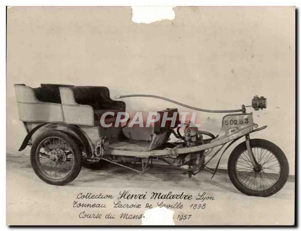 Rennwagen 1898 — Rennen von Le Mans — Sammlung Henri Malartre, Lyon - Vorderseite